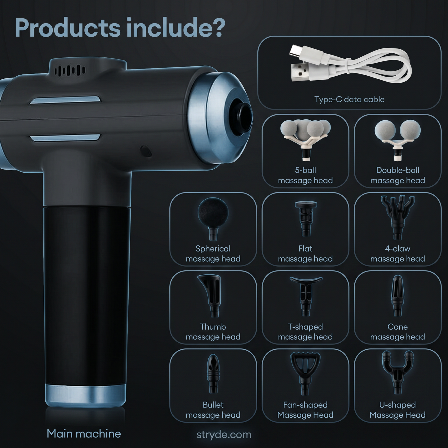 11-IN-1 Electric Massage Gun
